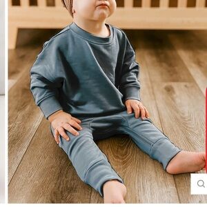 Gunamuna Fleece Sweatsuit - Hush -  12-18m